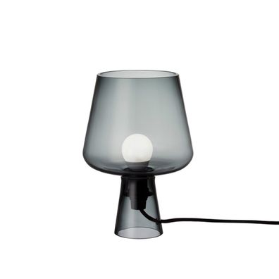 Iittala - Tischleuchte Leimu Desig Lampe aus Glas in Grau & Kupfer