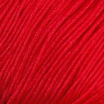 50g Top Cotton 100% Baumwolle, gekämmt mercerisiert, gasiert Nr.3 rot