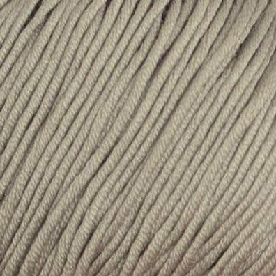 50g Top Cotton 100% Baumwolle, gekämmt mercerisiert, gasiert Nr.18 beige