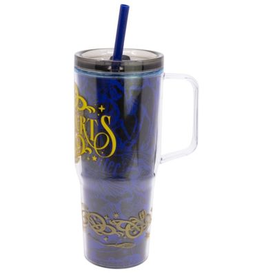 Harry Potter Trinkbecher mit Strohhalm und Henkel Doppelwandig 860 ml