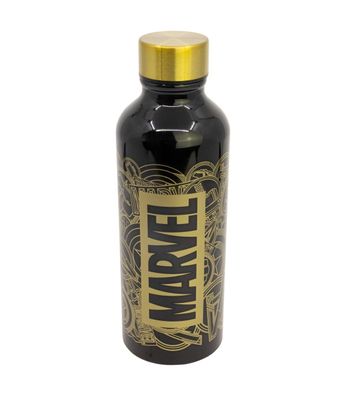 Marvel Trinkflasche 740 ml aus Aluminium mit Trinköffnung für Alltag und Reisen