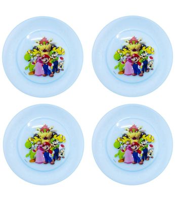Super Mario Kinder Teller Set 4 teilig geeignet für Mikrowelle und Spülmaschine