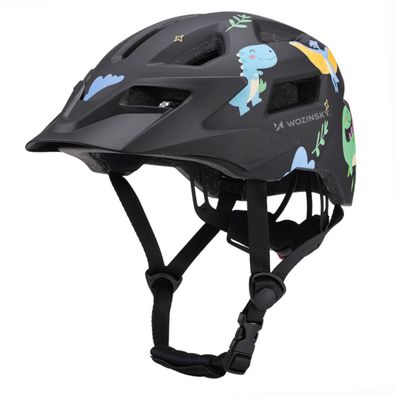 Wozinsky Kinder-Mountainbikehelm mit abnehmbarem Visier 360° System