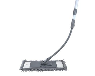 Michelino Clean Home Wischmopp mit Chenillebezug und Teleskopgriff