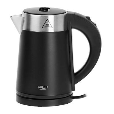 Adler AD 1372 Mini-Wasserkocher 0,6 L - 800 W, doppelwandig - Schwarz