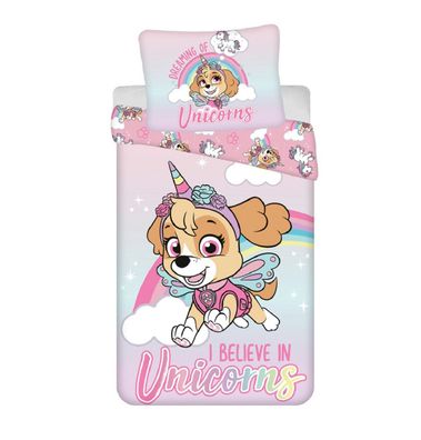 Paw Patrol Bettwäsche-Set aus Baumwolle - 140 x 200 cm + 70 x 90 cm