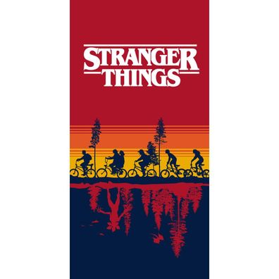 Stranger Things Strandtuch Badetuch 70×140 cm Baumwolle
