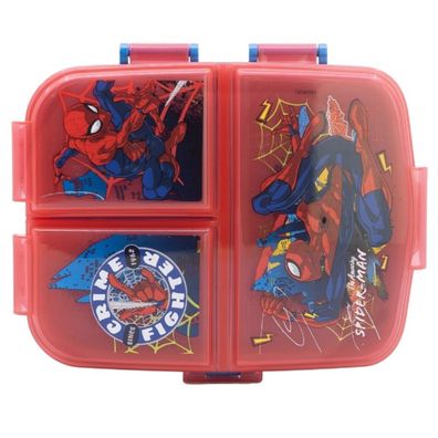Spiderman Kinder Brotdose XL – Lunchbox mit 3 Fächern & tollem Design