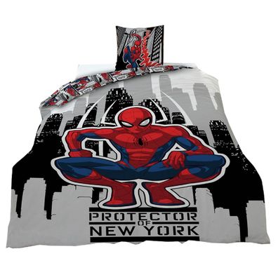 Marvel Spiderman Bettwäsche Set 140 × 200 cm mit Kissenbezug 65x65 cm