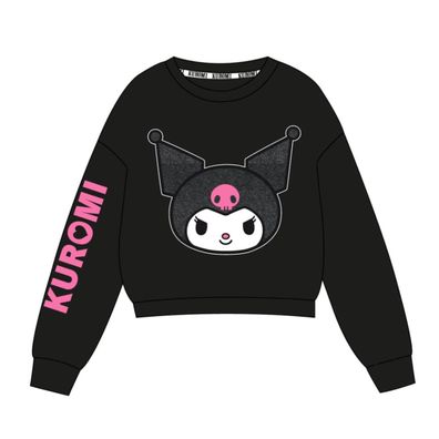 Kuromi Pullover Kinder Sweatshirt Baumwoll-Mix