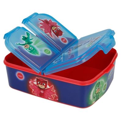 PJ Masks Kinder Brotdose – Lunchbox mit 3 Fächern & tollem Design