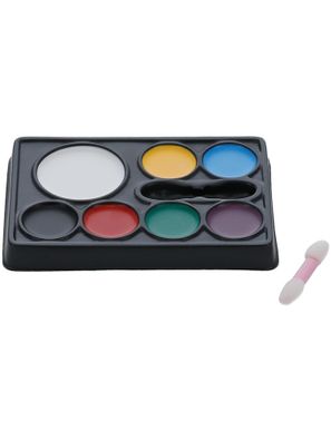 Smiffys Make-Up FX Gesichtsmalerei-Palette – 7 Farben Fettschminke mit Pinsel