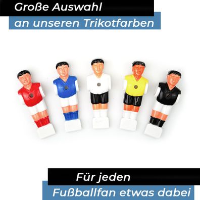 Bandito - Kickerfigur Profi schwarz/weiß für 16 mm Kickerstangen (11 St.)