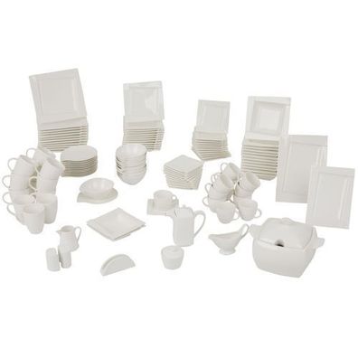 Tafelservice Geschirr Essservice Set Kubiko 122-tlg. Ambition