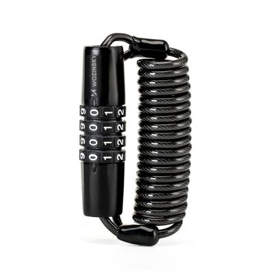 Wozinsky WBN-01R Kabelschloss 1,5 m 4-stellig wasserdicht Schwarz