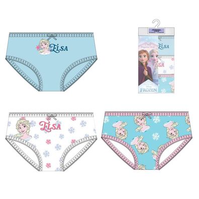 Disney Frozen Mädchen Unterwäsche Set 3 teilig 100% Baumwolle