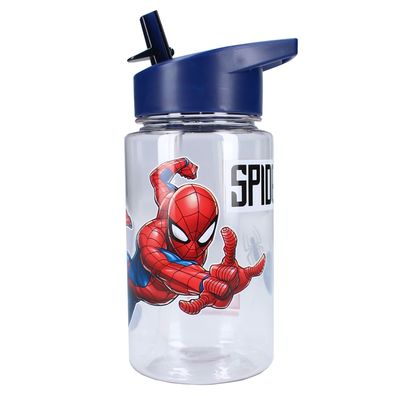 Spiderman Trinkbecher für Kinder – Mit Strohhalm & Griff, 450 ?ml