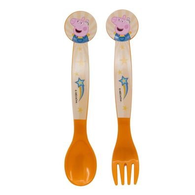 Peppa Pig Kinderbesteck Löffel und Gabel für Kinder