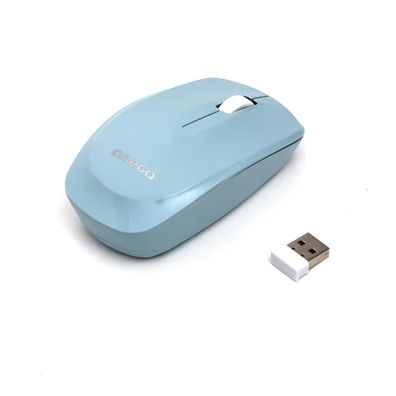 Omega OM229LB Kabellose Maus 1200 DPI, 24 GHz-Funk, USB-Empfänger - Hellblau