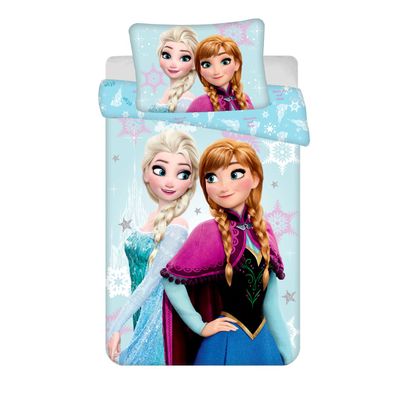 Disney Frozen Bettwäsche-Set für Kinderbett 100x135 cm + 40x60 cm aus 100% Baumwol