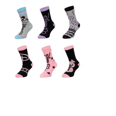 Disney Minnie Mouse Kinder Socken – Fröhliche Farben im 3er-Pack