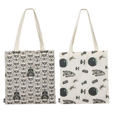 Star Wars 2'er Set Shopper Bag für Erwachsene mit leichtem Material