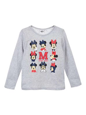 Disney Minnie Mouse Langarmshirt Kinder Shirt Baumwolle Langarm Oberteil für Allta