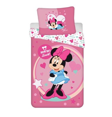 Minnie Mouse Kuschelige Bettwäsche Polyester, 140x200 cm & 70x90 cm