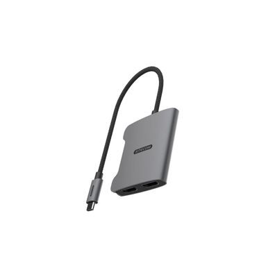 Sitecom USB-C-zu-Dual-HDMI-Adapter (2× HDMI 2.0, 4K 60?Hz, 30?cm Kabel)