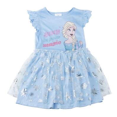 Disney Frozen Mädchen Kleid leichtes Sommerkleid für warme Tage und Kindergarten