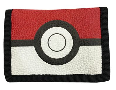 Pokémon Pokéball Geldbörse mit Reißverschluss und Klettverschluss