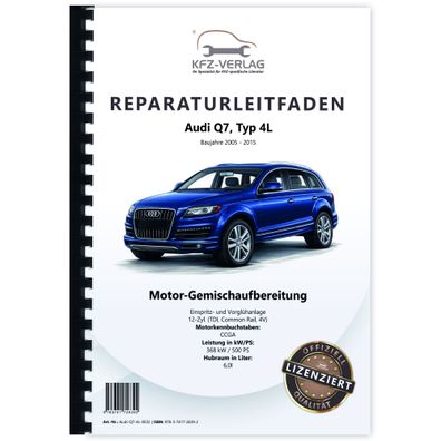Audi Q7 4L 2005-2015 Diesel Einspritz- Vorglühanlage 500 PS Reparaturanleitung