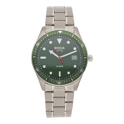 Boccia Uhr für Herren 3664-05 Titan, Grün, Quarz