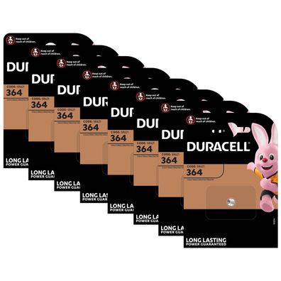 8x Duracell 364 Uhrenbatterien 1,55 V SR621SW SR621 AG1 LR621 RW320 Knopfzelle