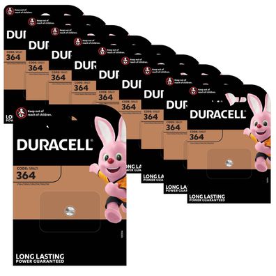 10x Duracell 364 Uhrenbatterien 1,55 V SR621SW SR621 AG1 LR621 RW320 Knopfzelle