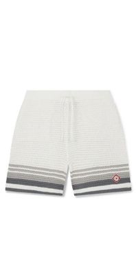 Casablanca Tennis Crochet Shorts Herren weiß