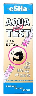eSHa Aqua-Quick-Test 50 Wasserteststreifen