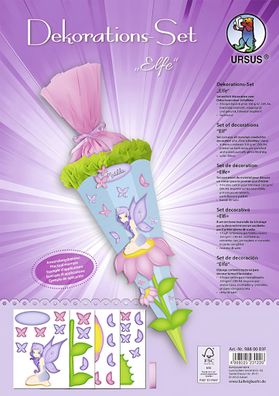 Ursus DEKO-SET Schultüte EASY LINE "ELFE"