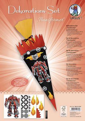 Ursus DEKO-SET Schultüte EASY LINE "TRANSFORMER"