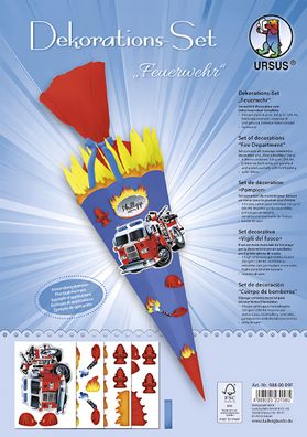 Ursus DEKO-SET Schultüte EASY LINE "FEUERWEHR"
