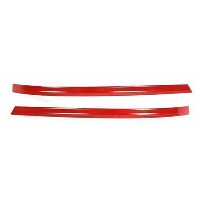 Spiegelkappen Leiste für VW Amarok 2010-2021 Edelstahl Rot 2tlg