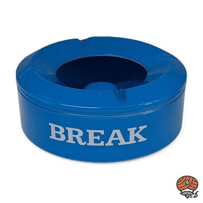 Break Aschenbecher aus Kunststoff, blau, Ø 10 cm