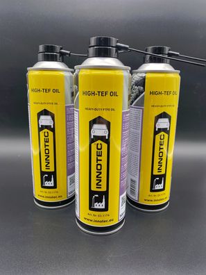 3x Innotec High-TEF Oil 500ml Schmieröl PTFE-Basis Pflegeöl Metall und Kunststoff