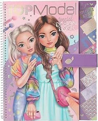 TOPModel - Malbuch mit 33 vorgedruckten Seiten zum Gestalten