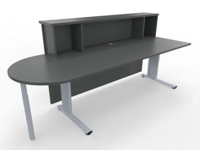 Empfangstheke Solid 180 cm Rezeption Bürotheke Empfangstresen Theke