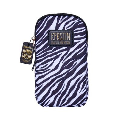 Handytaschen mit Kordel zum Umhaengen mit Reissverschluss -Handytasche Kerstin