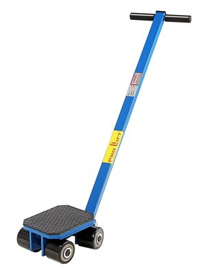 6t Lenkfahrwerk mit 1000mm Zugstange, Panzerrollen, 2 Lenk + 2 Bockrollen, 00420