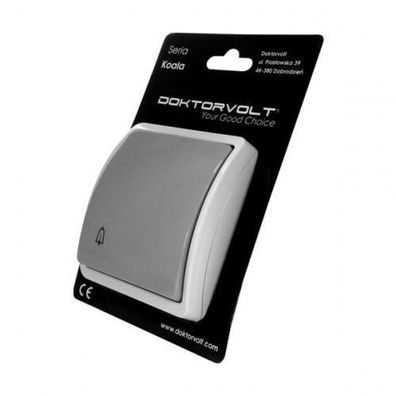 Türklingel Klingelknopf Klingeltaster Taster grau/ anthrazit IP44 155-08 DV 8240