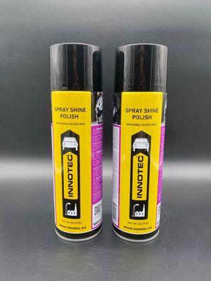 2x Innotec Spray Shine Polish 500ml Politurspray Poliermittel Lackaufbereitung