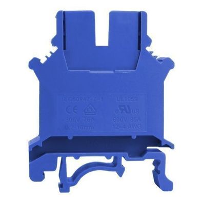 Reihenklemme 16mm2 Schraubklemme Blau VDE UL Durchgangsreihenklemme 5743